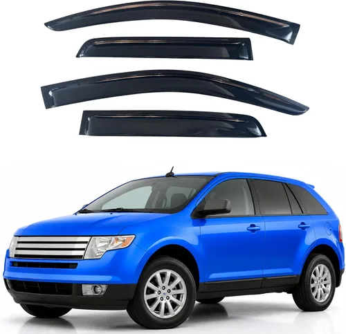 Vista 302 de Visera de ventana IG para Ford Focus Sedán y Hatchback 2012-2018, Protector de ventana lateral para lluvia y viento estilo Mugen, extra duradero
