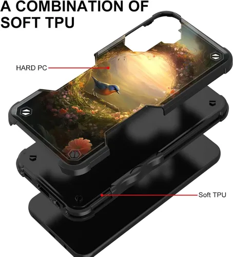 Vista 764 de Funda para Galaxy A14 5G, [Doble Capa][Protección contra Caídas de Grado Militar de 10 Pies] [Antideslizante] Funda Resistente a Prueba de Golpes