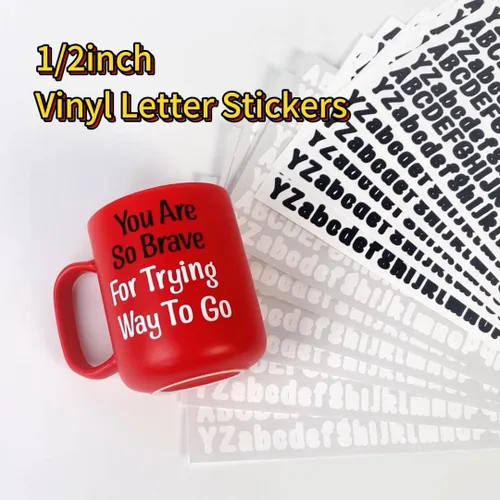 Vista 4 de 2080 piezas de 10 hojas de calcomanías de letras, autoadhesivas, de vinilo, impermeables, buzones, ventanas, puertas, letreros, dirección, empresa
