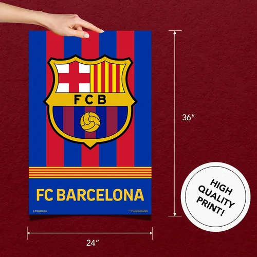 Vista 2 de Desert Cactus FC Barcelona - Póster de fútbol de fútbol de 24 x 36 pulgadas, decoración oficial para fanáticos (24 x 36, estilo C)