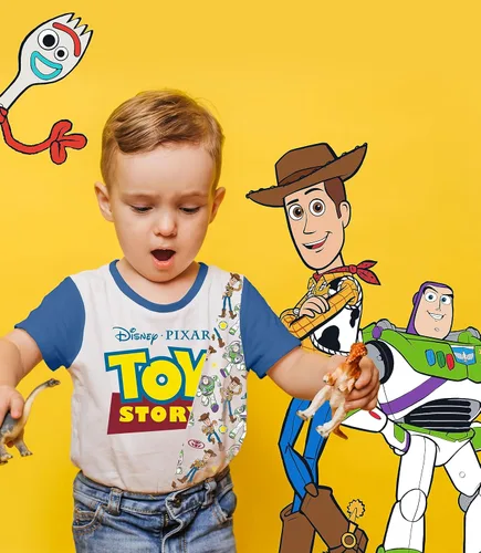 Vista 4 de Toy Story Pixar Camiseta (juegos) Woody Buzz Lightyear Jessie Rex Hamm MrPotato Forky Slinky Dog Toddler Cumpleaños Ropa para niños