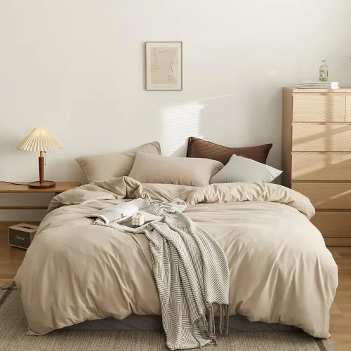 Vista 17 de CLOTHKNOW juego de edredón blanco de tamaño queen con volantes, ropa de cama de estilo granja, juegos de edredón shabby chic para todas las Volantes
