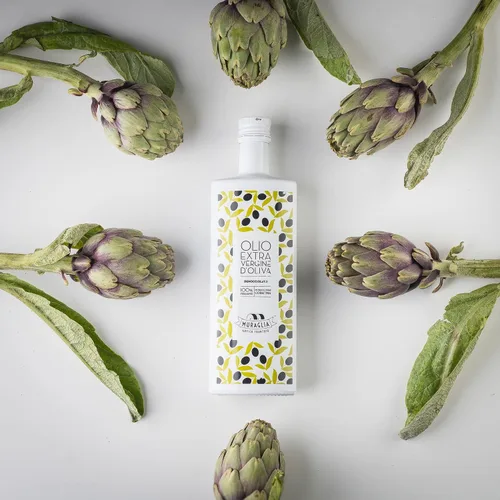 Vista 3 de Antico Frantoio Muraglia - Aceite de oliva virgen extra sin hueso de Apulia AOVE rico en polifenol de primera calidad Primera cosecha temprana