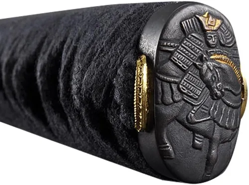 Vista 8 de Handmade Sword – Espada Samurai Katana, práctica, forjada a mano, acero al carbono 1045, templada al calor / arcilla, enredadera completa, afilada