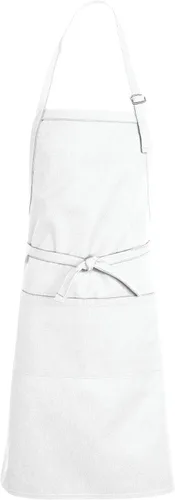 Vista 2 de Chef Designs Delantal con babero prémium unisex para adultos