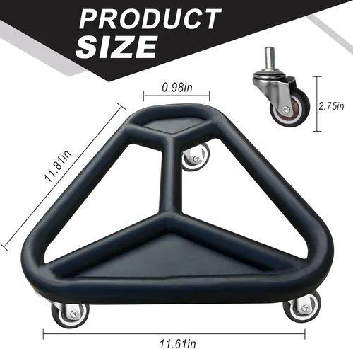 Vista 2 de HOTWAVE Rueda de rodillo de abdominales para entrenamiento de núcleo, equipo de ejercicio abdominal extra ancho para abdominales, brazos y espalda