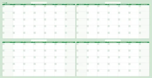 Vista 6 de 24" X 18" Sky Blue 60-Day Premium Dry-Erase Vertical Wall Planner - Lasts a lifetime wihtout staining. Marker and Eraser Included