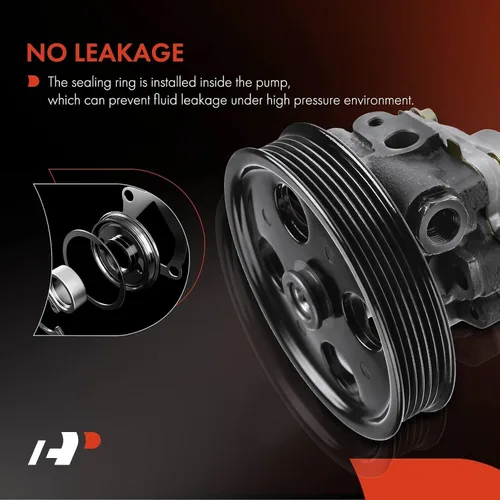 Vista 7 de A-Premium Bomba de dirección asistida, con polea, compatible con Dodge Durango 2000-2003, Dakota 2000-2004, 3.7L 4.7L, repuesto # 52106253AF