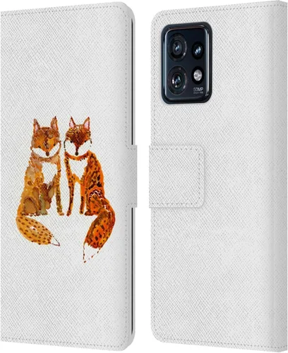 Vista 15 de Head Case Designs Officially Licensed Wyanne Quiet Creative Animals 2 Leather Book Wallet Case Cover Compatible with Motorola Moto Edge 40 Pro