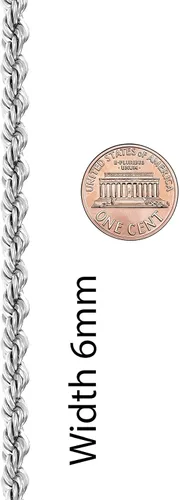 Vista 8 de LIFETIME JEWELRY Collar de cadena de cuerda de 0.236in para mujeres y hombres, chapado en oro real de 24 quilates, Chapado en oro, No es una piedra