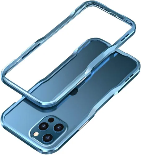 Vista 29 de Parachoques de aluminio compatibles con iPhone 12 Mini de 5.4 PULGADAS, estuche con marco metálico, parachoques delgado de diseño genial y Negro