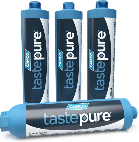 Vista 9 de Camco Tastepure Filtro de Agua para Caravana/RV - Filtro de Agua en Línea Reduce el Mal Sabor, Olor, Cloro y Sedimentos - Ideal para RVs, Caravanas