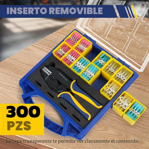 Vista 4 de haisstronica Juego de conectores de anillo termorretráctil de 300 piezas