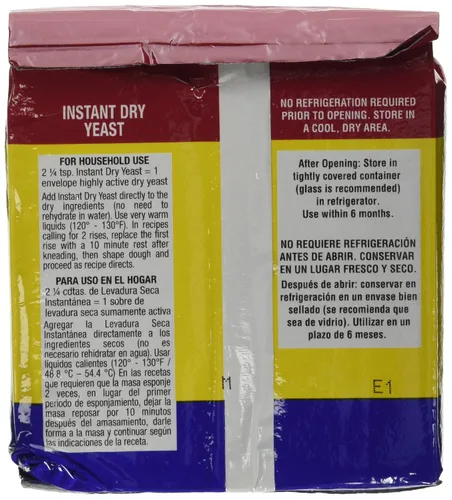 Vista 2 de Fleischmann's Levadura Instantánea - 2 Bolsas de 16 Oz
