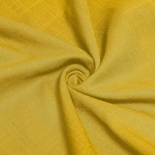 Vista 6 de ONGJWU Vestidos de verano para mujer, estampado de diente de león, manga corta, cuello en V, suelto, de algodón, lino, vestidos de otoño
