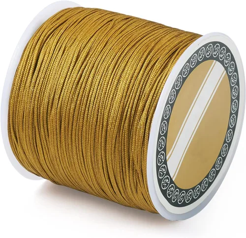 Vista 16 de Cheriswelry 8 rollos de 49 yardas/rollo de 0.031 in de hilo de nailon para macramé, cordón de nudo chino para pulsera tejida personalizada