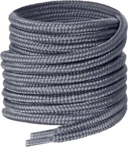 Vista 12 de Cordones para botas resistentes 1800D [2 pares] – Cordones reforzados irrompibles de 16 hebras para botas de trabajo y senderismo (0.157 in)
