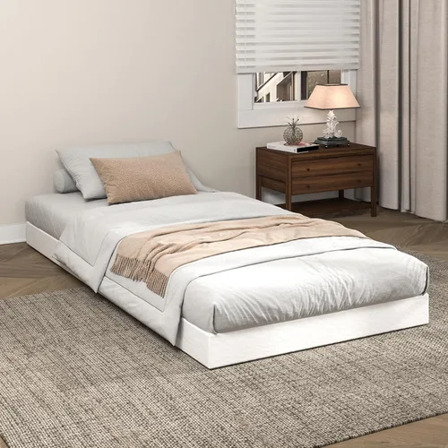 Vista 3 de Somier de 5 Pulgadas para Cama Individual, Base de Colchón Metálica Resistente con Funda de Tela, Montaje Fácil, Capacidad de 680 kg