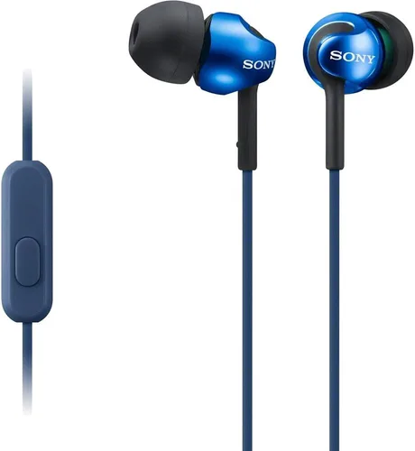Vista 6 de Sony Audífonos con cable de graves profundos con control de teléfono inteligente y micrófono - Negro metálico