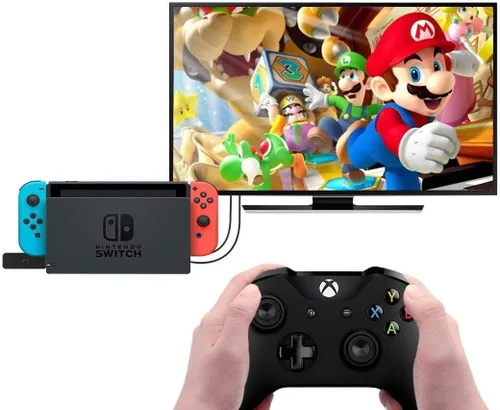Vista 7 de Adaptador de controlador de sistema múltiple USB Jys PC, interruptor PS3
