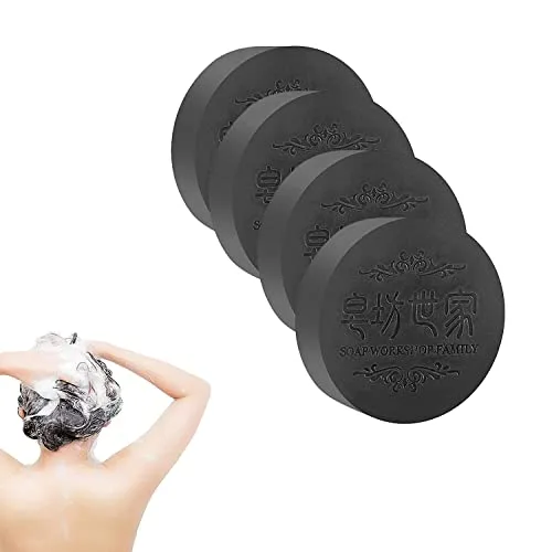 Vista 10 de Black & Thick Fallopia Multiflora Shampoo Bar con extracto He Shou Wu – Limpia profundamente, promueve el crecimiento, previene la pérdida
