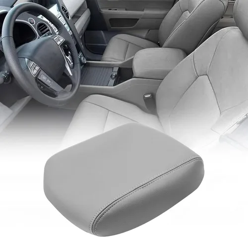 Vista 8 de FZJDSD Funda para Consola Central Color Beige Tostado Funda para Reposabrazos de Repuesto Compatible con Honda Pilot 2009 2010 2011 2012 2013 2014