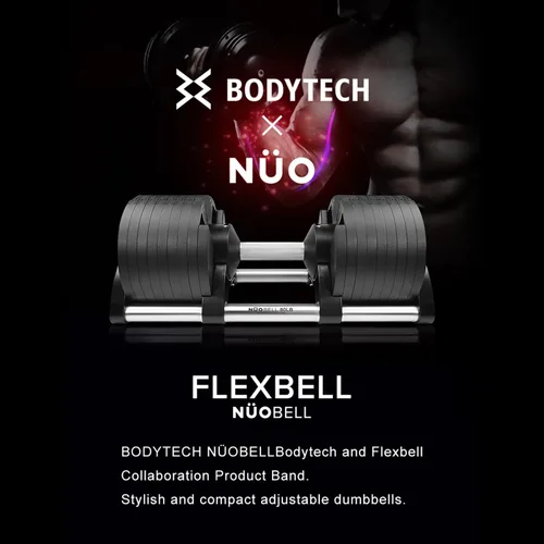 Vista 6 de Bodytech x Mancuerna Noubell Mancuerna ajustable cambio de peso con una sola mano