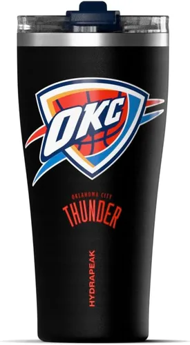 Vista 16 de Hydrapeak Atlanta Hawks - Botella de agua de acero inoxidable aislada al vacío de 30 onzas con licencia oficial de la NBA, con tapa con popote, a