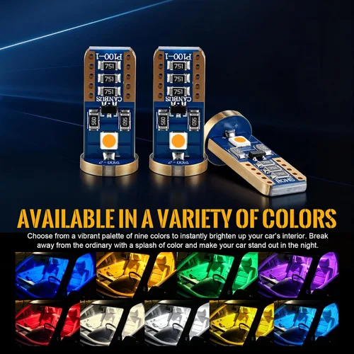 Vista 7 de iBrightstar Bombillas LED T10 168 194 de cuña extremadamente brillantes para interior de automóvil, cúpula, mapa, puerta, luces de matrícula