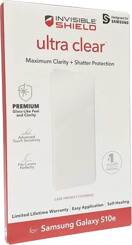 Vista 5 de ZAGG Invisible Shield Ultra Clear – Protector de pantalla de grado militar – Hecho para Samsung GS10 – Compatible con fundas