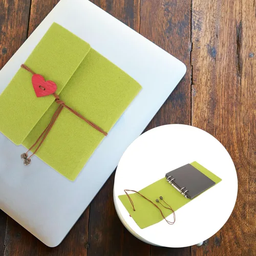 Vista 8 de EXCEART Álbum de fotos de fieltro para boda familiar y graduación, cubierta protectora compacta para amigos y parejas, ligero y diseño