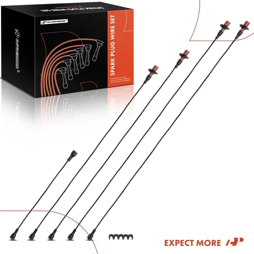 Vista 8 de A-Premium Cables de bujía de 0.276 in compatibles con Volkswagen Beetle, Campmobile, Fastback, Karmann Ghia, Squareback, Transporter, Thing, Super