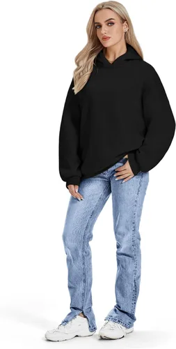 Vista 6 de ATHMILE Hoodies for Women Oversized Sweatshirt Plus Size Sweaters Fall Clothes 2023 Outfits Fleece Lined Y2K