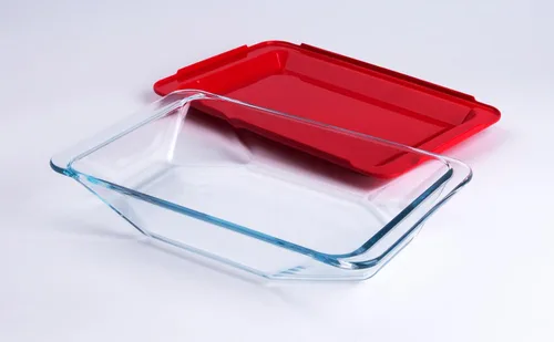 Vista 7 de Juego de 8 bandejas de vidrio templado para hornear con tapas sin bisfenol A. Apto para horno, microondas, refrigerador y lavavajillas, 0.8L, 1.5L