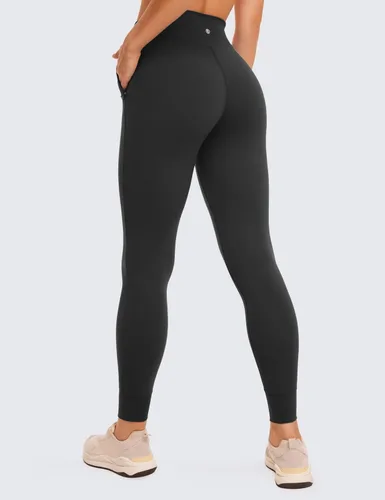Vista 2 de CRZ YOGA Butterluxe - Pantalones deportivos de cintura alta para mujer de 27 pulgadas, pantalones de yoga suaves con bolsillos, leggings