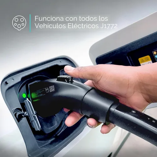 Vista 2 de Lectron Adaptador de carga Tesla a J1772 EV – Convertidor NACS, 48 Amp y 250V, compatible con conectores Tesla de alta potencia, cargadores