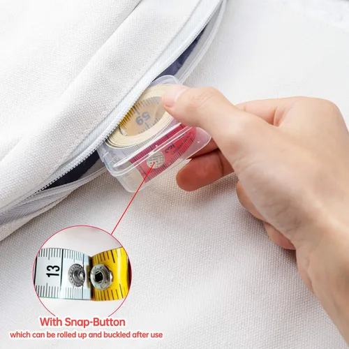Vista 3 de Cinta métrica para el cuerpo, tela, costura, tela a medida, medidas para manualidades en casa, 60 pulgadas/59.1 in, suave, multicolor, cinta métrica