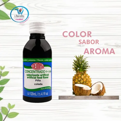 Vista 2 de Deiman Concentrado artificial de piña colada aromatizante D-15 (4 fl oz)