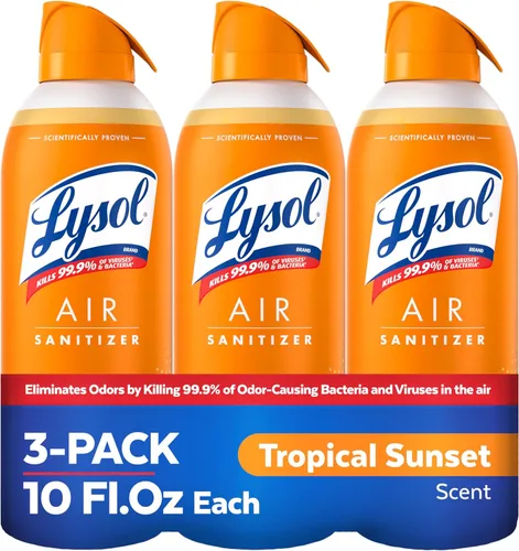 Vista 15 de Lysol Air - Desinfectante en aerosol con eliminador de olores para el hogar y la oficina, aerosol desinfectante, alternativa a ambientador, aroma a