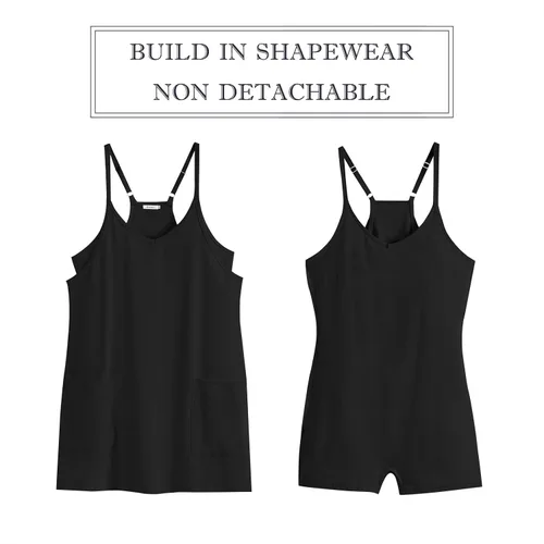 Vista 6 de ANRABESS Minivestido de verano para mujer, para entrenamiento, tenis, deportes activos, ropa deportiva y de atletismo, pantalones cortos integrados