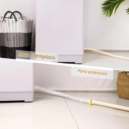 Vista 6 de MyLifeUNIT Kit de extensión de manguera de desagüe para lavadora, Ajuste universal para toda manguera de desagüe, 6 pies Beige