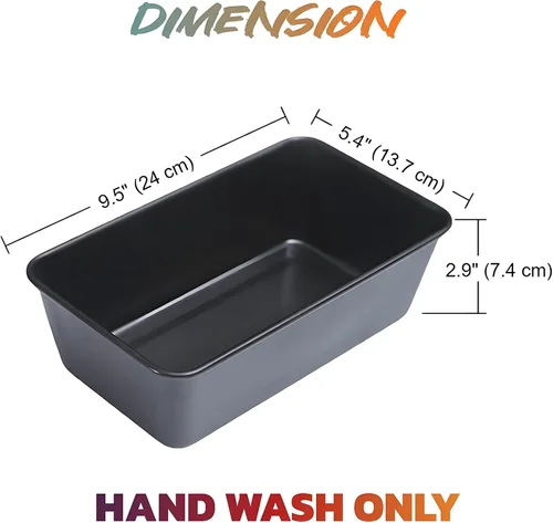 Vista 2 de Tosnail Juego de 4 moldes antiadherentes para pastel de carne con drenaje