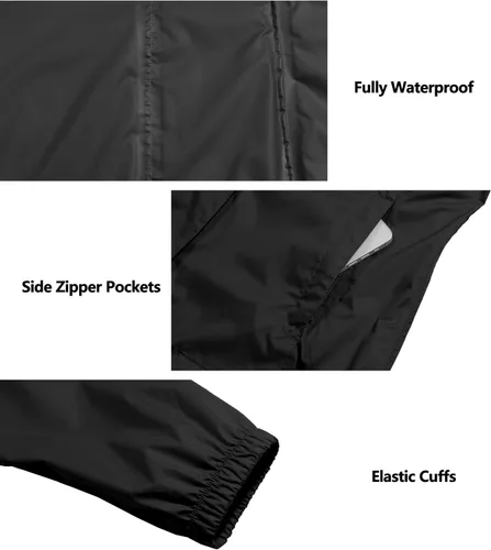 Vista 5 de Mapamyumco Chaqueta impermeable ligera para mujer, con capucha