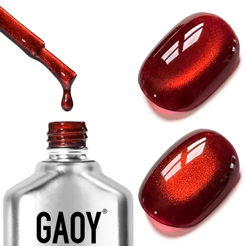 Vista 36 de GAOY Esmalte de uñas de gel Brown Cat Eye, 4629 azul ámbar, 0.5 fl oz Ámbar azul