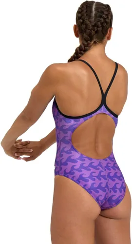 Vista 2 de ARENA Performance Ride The Wave - Traje de baño de una pieza para mujer con espalda descendente ligera MaxLife
