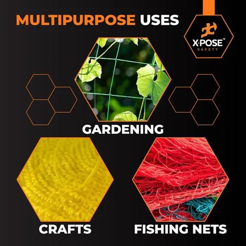 Vista 2 de Xpose Safety Green Mason Line String - Cuerda de nailon trenzado #18 - Línea de construcción duradera de 275 pies para herramientas de mampostería