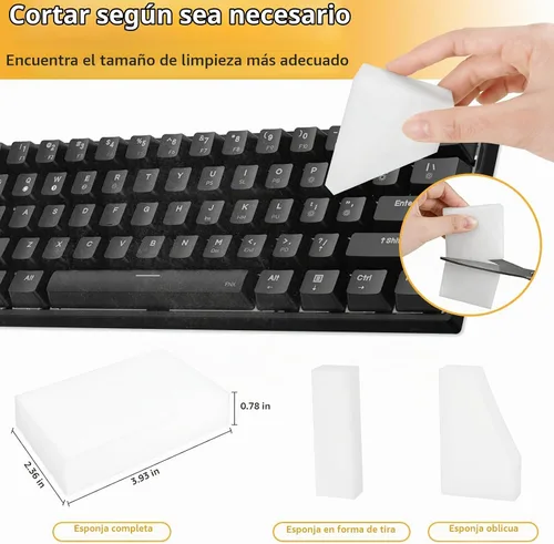 Vista 2 de Trendbox Paquete de 50 esponjas de melamina mágicas de limpieza en espuma de melamina a granel para platos, esponjas borradoras para limpieza