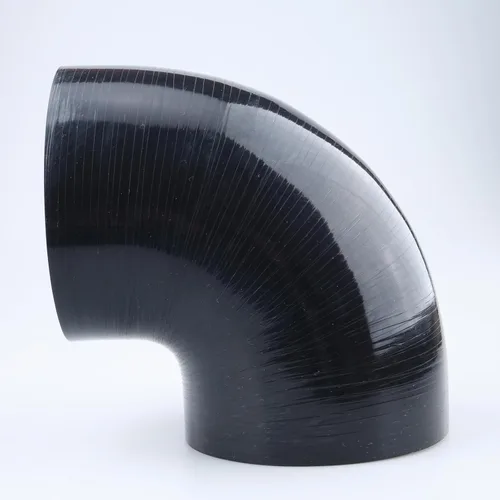 Vista 41 de AC PERFORMANCE ID 1.1" (28mm), Acoplador de codo de 90 grados, longitud de la pierna 3.5" (90mm), grosor de la pared 0.18" (4.5mm), 3 capas