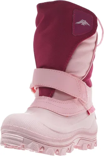 Vista 7 de Tundra Unisex-Child Quebec, Watter Resistant Winter Boots Negro/Rojo