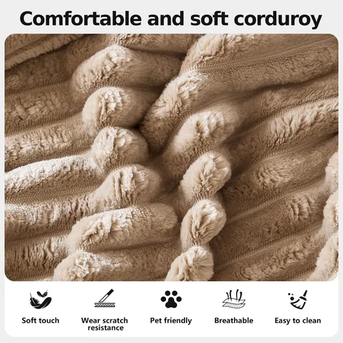 Vista 3 de Sofá modular en forma de nube de 107 pulgadas para sala de estar, sofá modular de pana sin hueso, sofá en forma de U con diván y almohadas, sofá